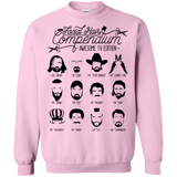 Sweatshirts Light Pink / Small The TV Facial Hair Compendium Crewneck Sweatshirt