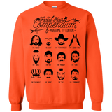 Sweatshirts Orange / Small The TV Facial Hair Compendium Crewneck Sweatshirt