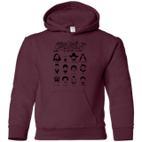 Sweatshirts Maroon / YS The TV Facial Hair Compendium Youth Hoodie