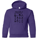 Sweatshirts Purple / YS The TV Facial Hair Compendium Youth Hoodie