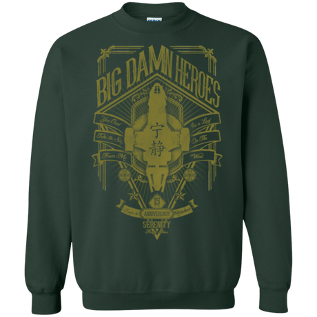 Sweatshirts Forest Green / Small The Vintage Series - Big Damn Heroes Crewneck Sweatshirt