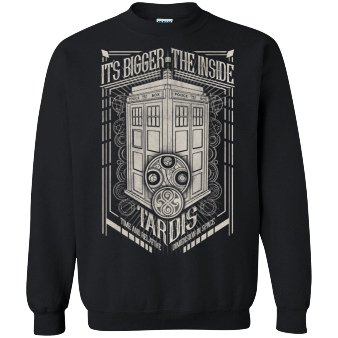 Sweatshirts Black / Small The Vintage Series - It's Bigger on The Inside Crewneck Sweatshirt