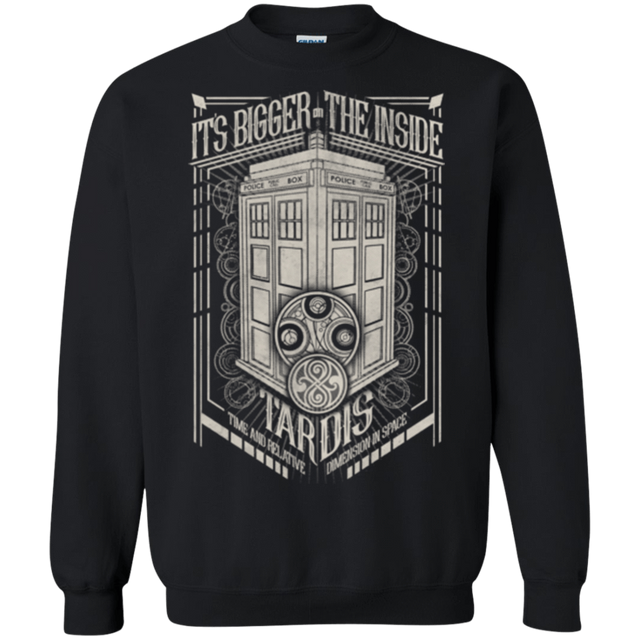 Sweatshirts Black / Small The Vintage Series - It's Bigger on The Inside Crewneck Sweatshirt
