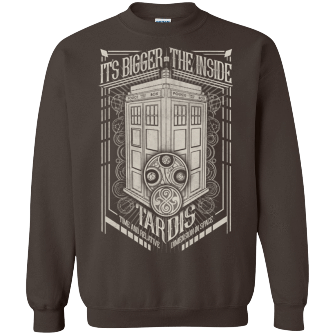 Sweatshirts Dark Chocolate / Small The Vintage Series - It's Bigger on The Inside Crewneck Sweatshirt