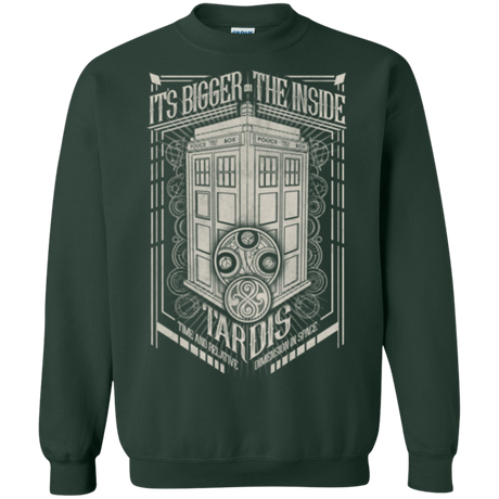 Sweatshirts Forest Green / Small The Vintage Series - It's Bigger on The Inside Crewneck Sweatshirt