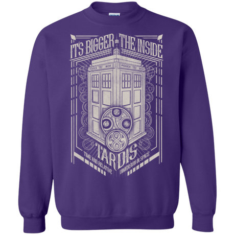Sweatshirts Purple / Small The Vintage Series - It's Bigger on The Inside Crewneck Sweatshirt