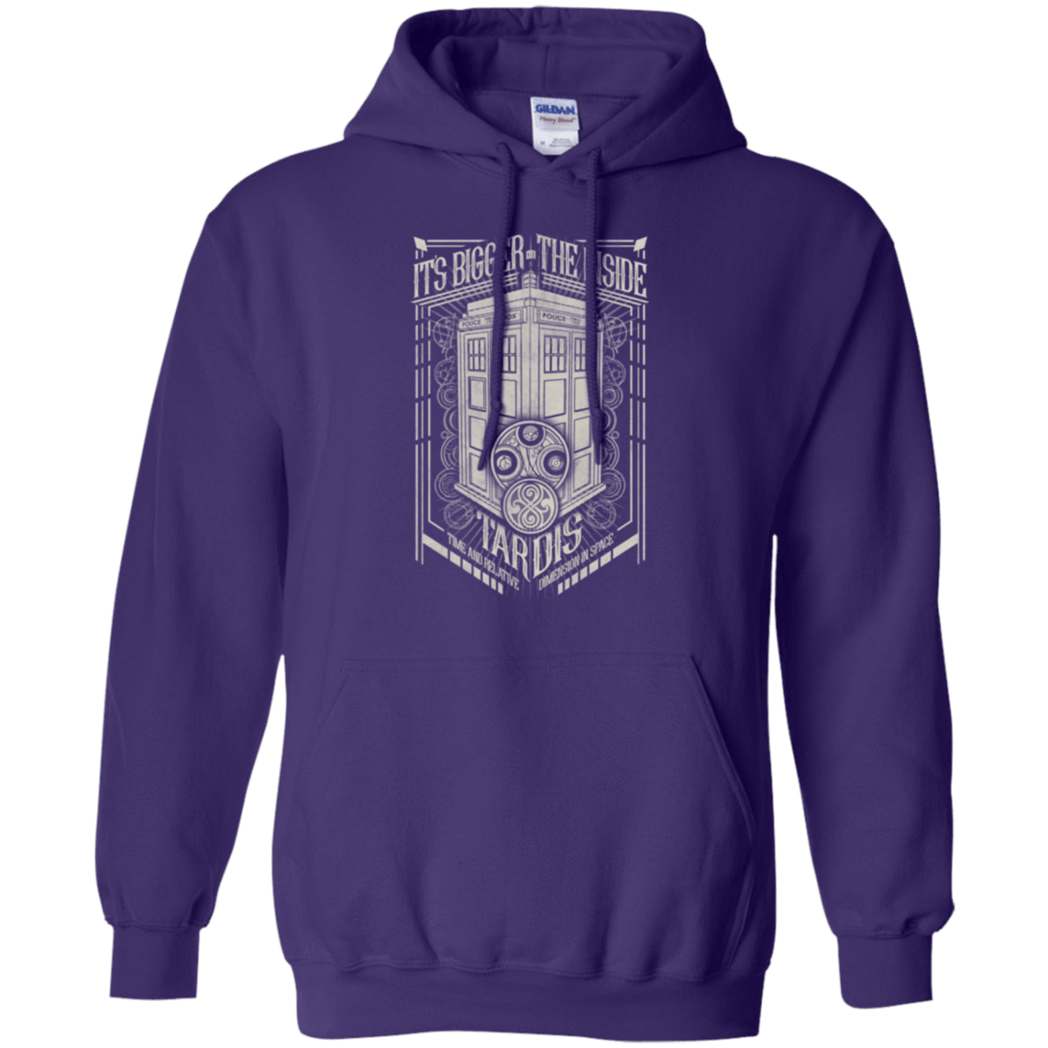 Sweatshirts Purple / Small The Vintage Series - It's Bigger on The Inside Pullover Hoodie