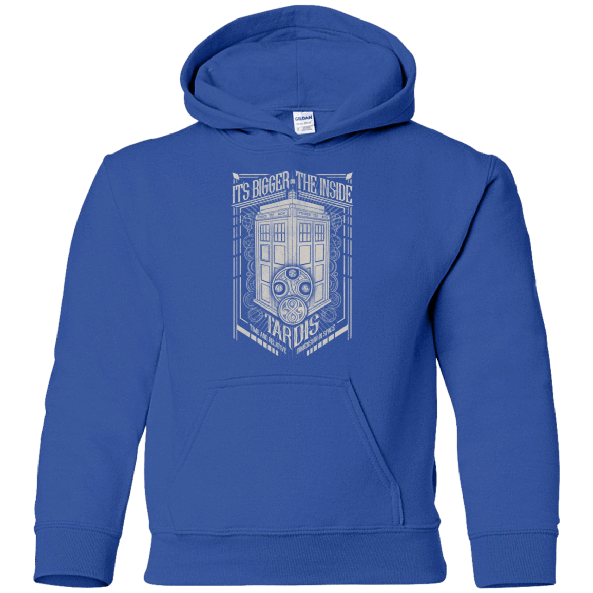 Sweatshirts Royal / YS The Vintage Series - It's Bigger on The Inside Youth Hoodie
