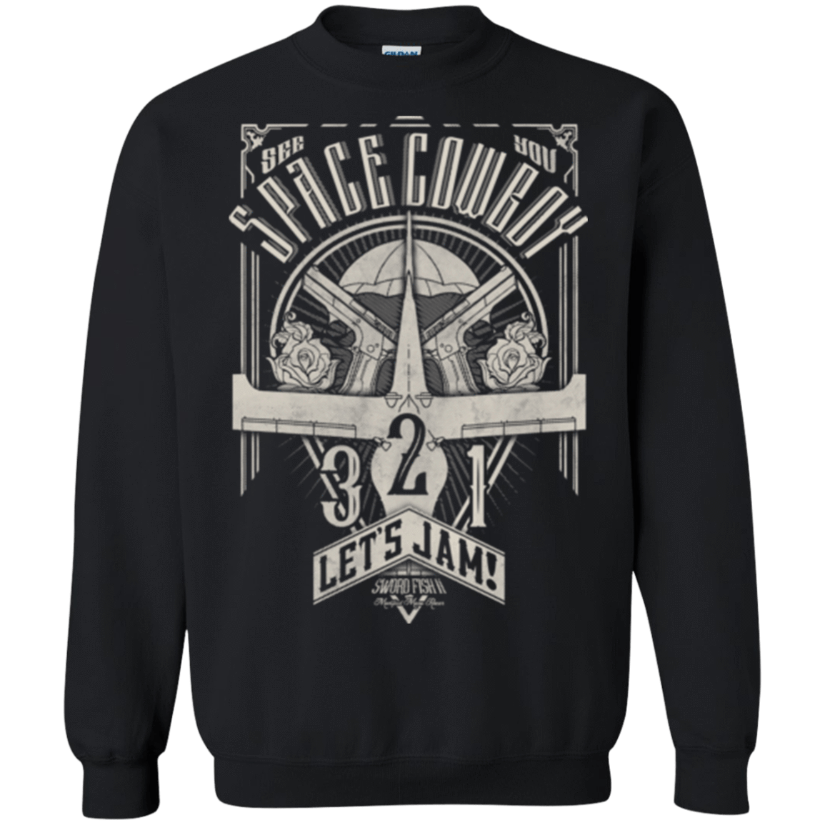 Sweatshirts Black / Small The Vintage Series - Space Cowboy Crewneck Sweatshirt