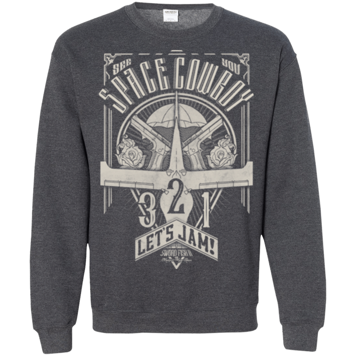 Sweatshirts Dark Heather / Small The Vintage Series - Space Cowboy Crewneck Sweatshirt
