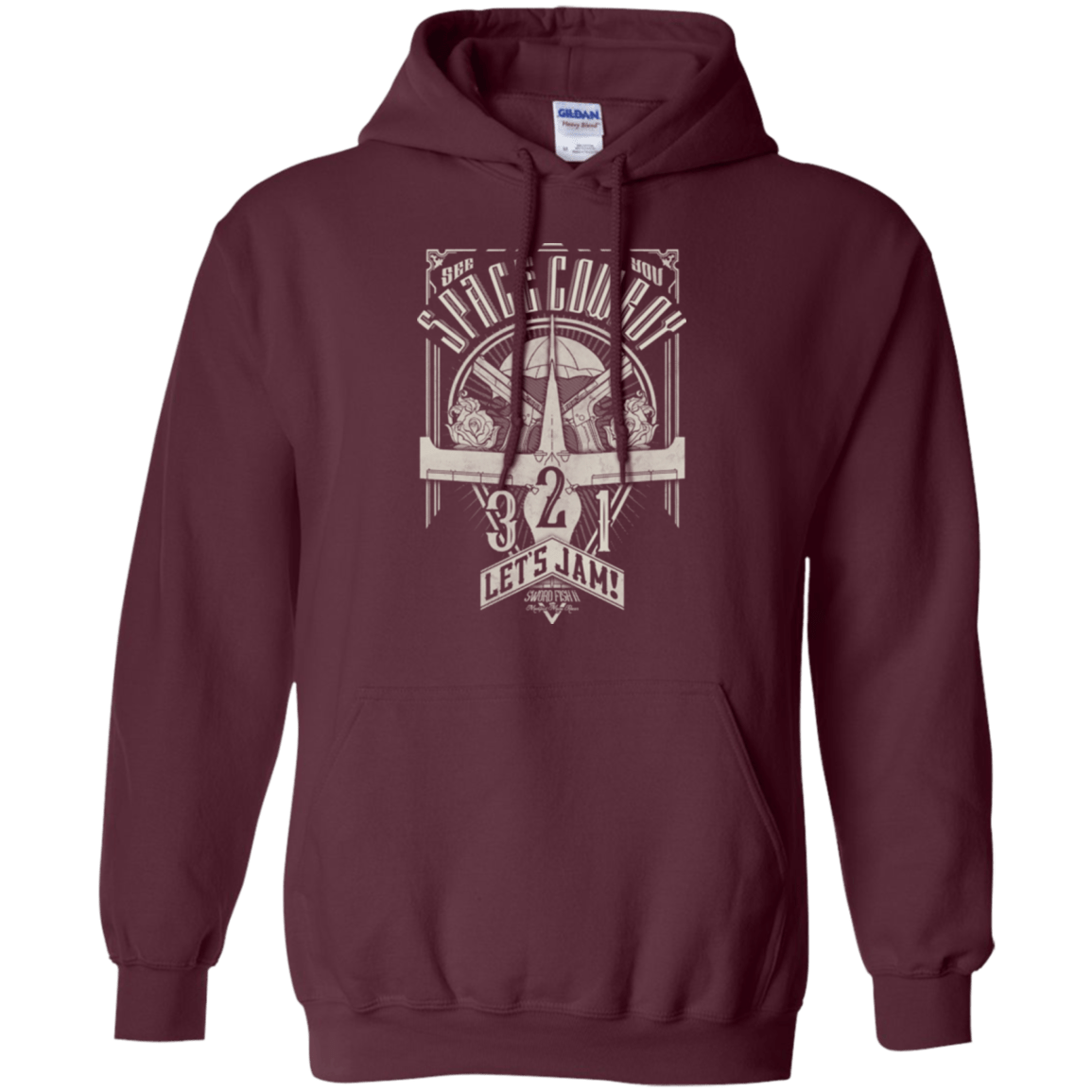 Sweatshirts Maroon / Small The Vintage Series - Space Cowboy Pullover Hoodie