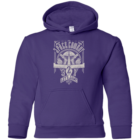 Sweatshirts Purple / YS The Vintage Series - Space Cowboy Youth Hoodie
