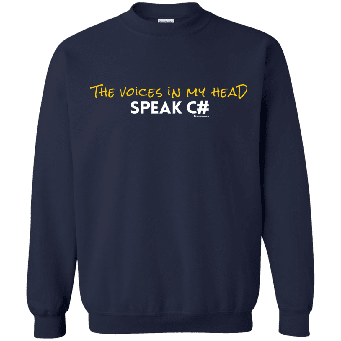 Sweatshirts Navy / Small The Voices In My Head Speak C# Crewneck Sweatshirt