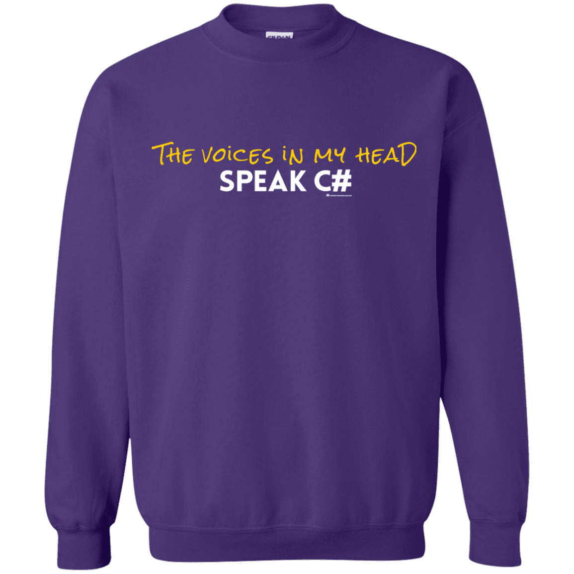 Sweatshirts Purple / Small The Voices In My Head Speak C# Crewneck Sweatshirt