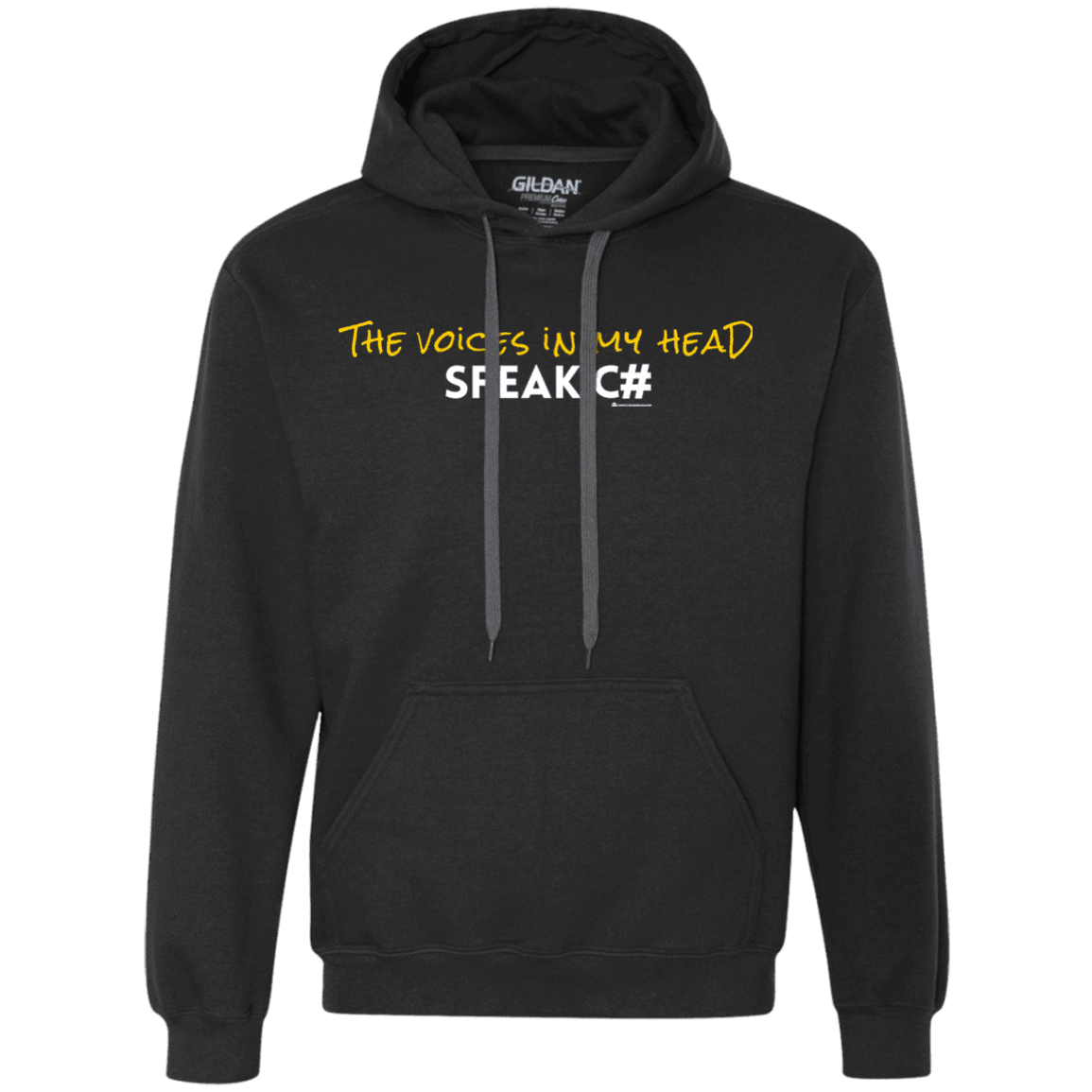 The Voices In My Head Speak C# Premium Fleece Hoodie