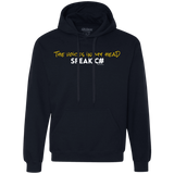 The Voices In My Head Speak C# Premium Fleece Hoodie