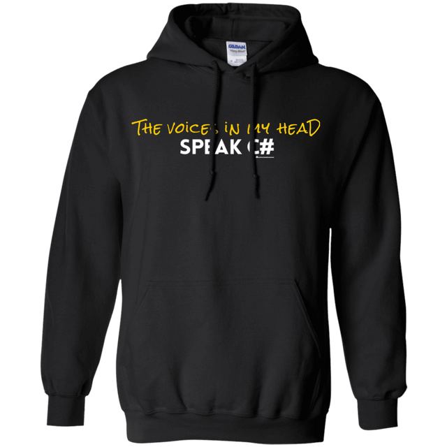 Sweatshirts Black / Small The Voices In My Head Speak C# Pullover Hoodie