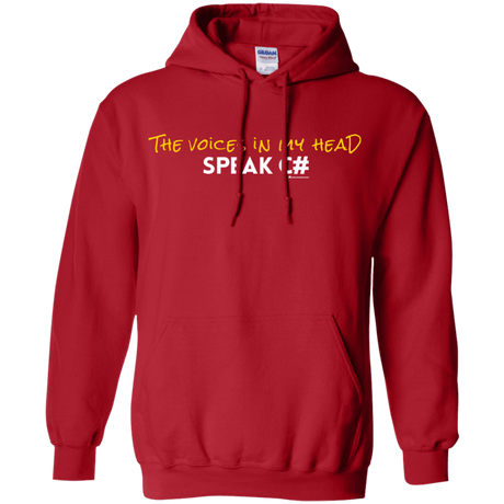 Sweatshirts Red / Small The Voices In My Head Speak C# Pullover Hoodie