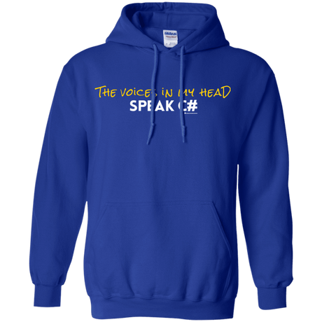 Sweatshirts Royal / Small The Voices In My Head Speak C# Pullover Hoodie