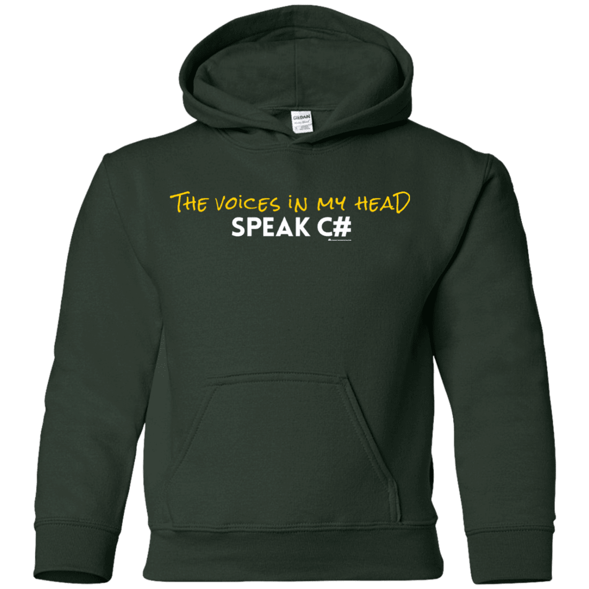 The Voices In My Head Speak C# Youth Hoodie