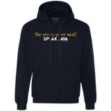 Sweatshirts Navy / Small The Voices In My Head Speak Java Premium Fleece Hoodie