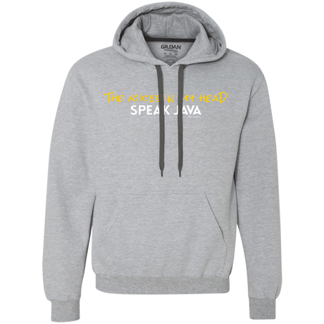 Sweatshirts Sport Grey / Small The Voices In My Head Speak Java Premium Fleece Hoodie