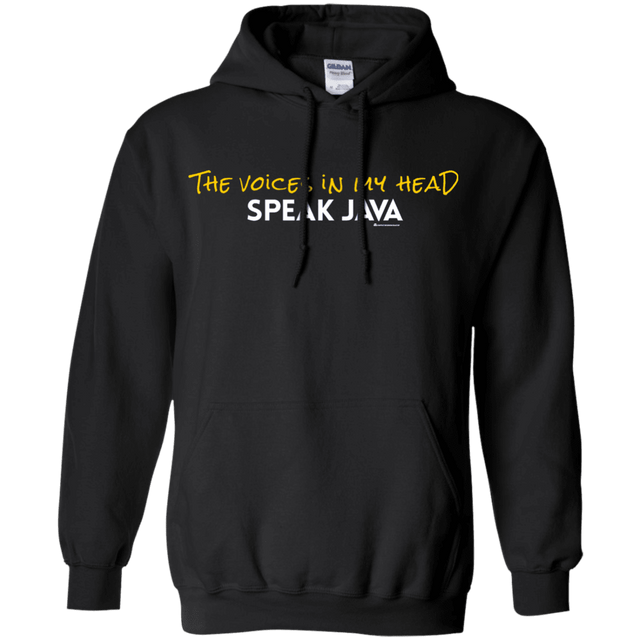 Sweatshirts Black / Small The Voices In My Head Speak Java Pullover Hoodie