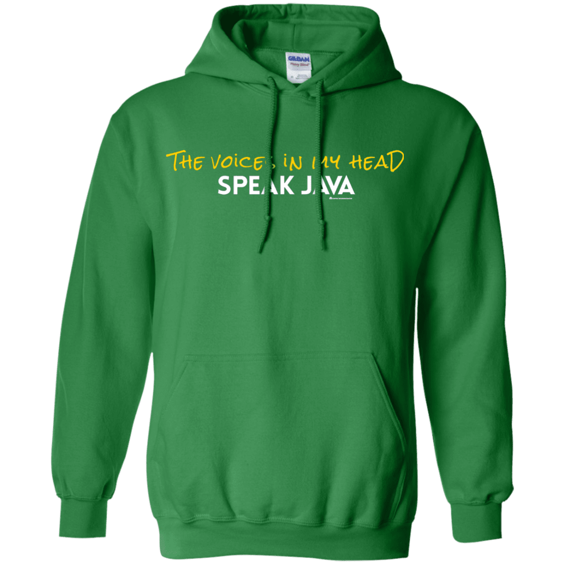 Sweatshirts Irish Green / Small The Voices In My Head Speak Java Pullover Hoodie