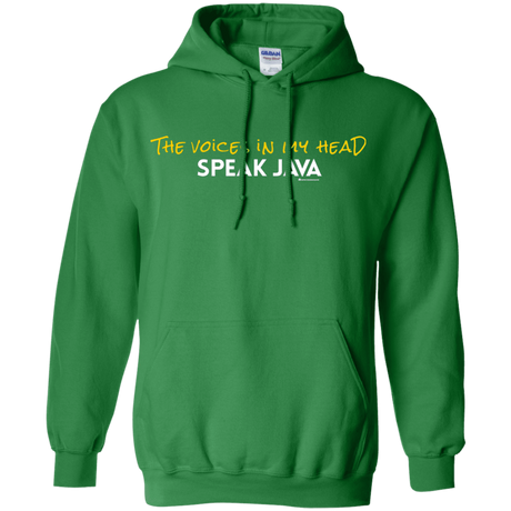 Sweatshirts Irish Green / Small The Voices In My Head Speak Java Pullover Hoodie