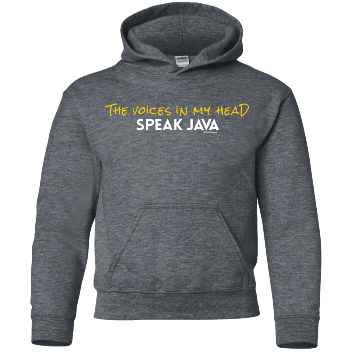 The Voices In My Head Speak Java Youth Hoodie