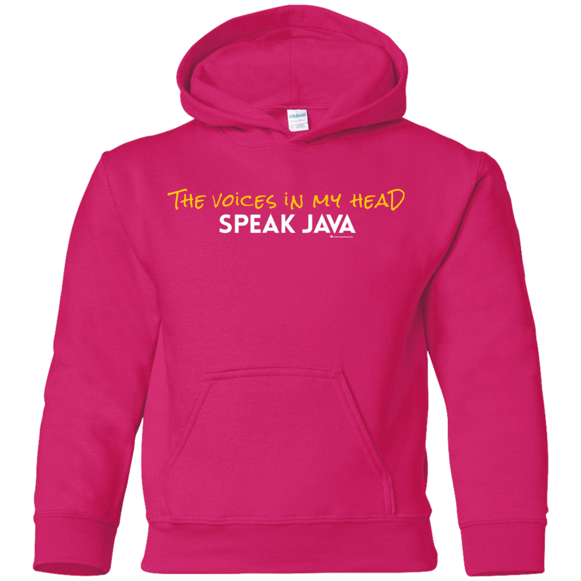 The Voices In My Head Speak Java Youth Hoodie