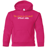 The Voices In My Head Speak Java Youth Hoodie