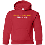The Voices In My Head Speak Java Youth Hoodie