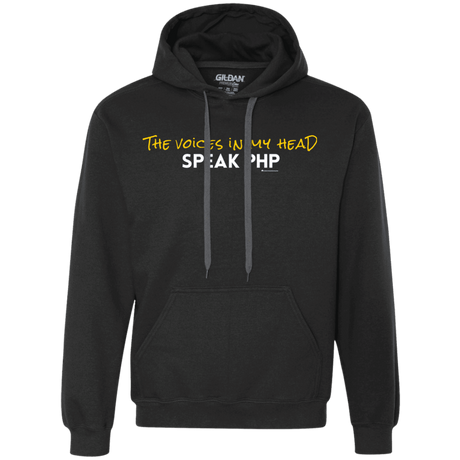 The Voices In My Head Speak PHP Premium Fleece Hoodie