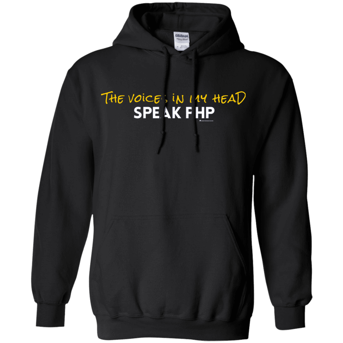 Sweatshirts Black / Small The Voices In My Head Speak PHP Pullover Hoodie
