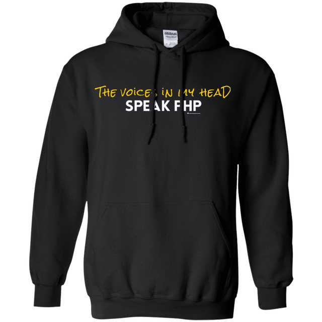 Sweatshirts Black / Small The Voices In My Head Speak PHP Pullover Hoodie