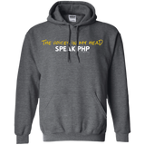 Sweatshirts Dark Heather / Small The Voices In My Head Speak PHP Pullover Hoodie