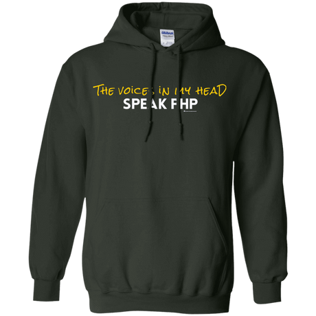 Sweatshirts Forest Green / Small The Voices In My Head Speak PHP Pullover Hoodie