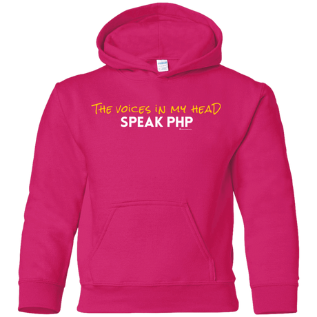 Sweatshirts Heliconia / YS The Voices In My Head Speak PHP Youth Hoodie