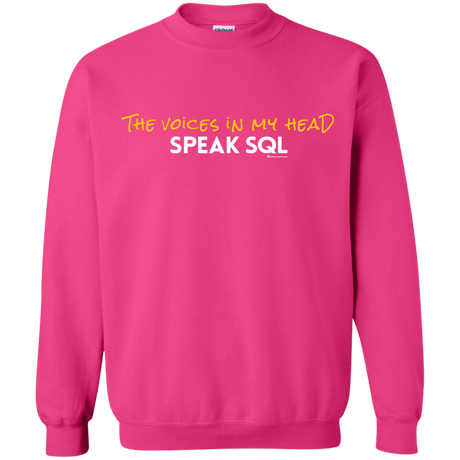 Sweatshirts Heliconia / Small The Voices In My Head Speak SQL Crewneck Sweatshirt