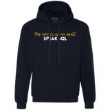 Sweatshirts Navy / Small The Voices In My Head Speak SQL Premium Fleece Hoodie