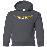 Sweatshirts Charcoal / YS The Voices In My Head Speak SQL Youth Hoodie