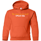 Sweatshirts Orange / YS The Voices In My Head Speak SQL Youth Hoodie