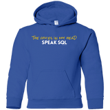 Sweatshirts Royal / YS The Voices In My Head Speak SQL Youth Hoodie