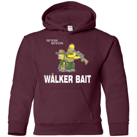 Sweatshirts Maroon / YS The Walker Bait Youth Hoodie