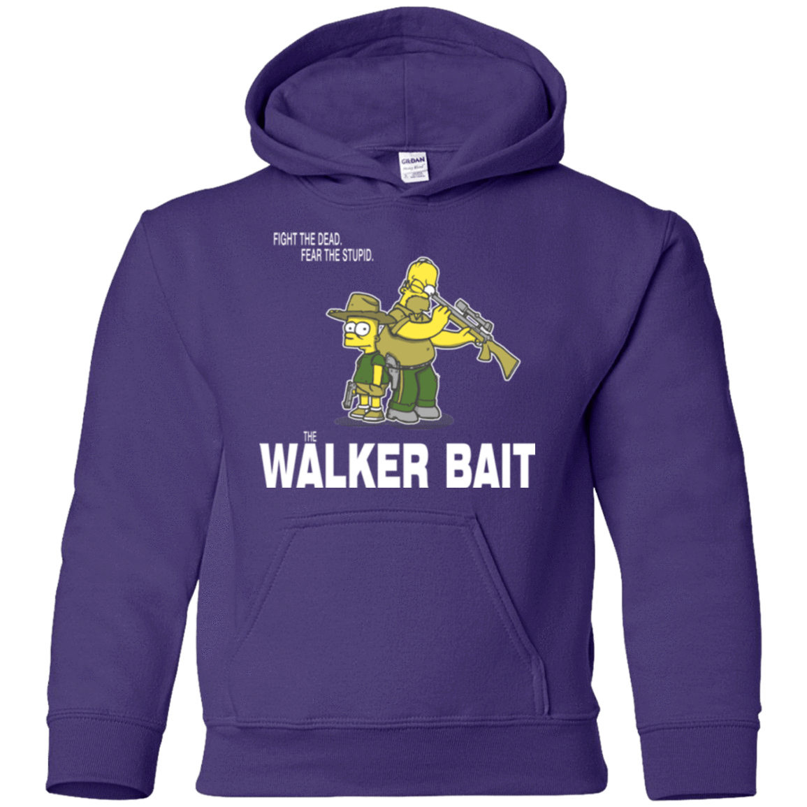 Sweatshirts Purple / YS The Walker Bait Youth Hoodie