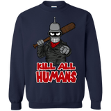 Sweatshirts Navy / Small The Walking Bot Crewneck Sweatshirt