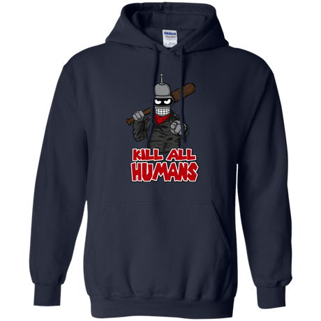 Sweatshirts Navy / Small The Walking Bot Pullover Hoodie