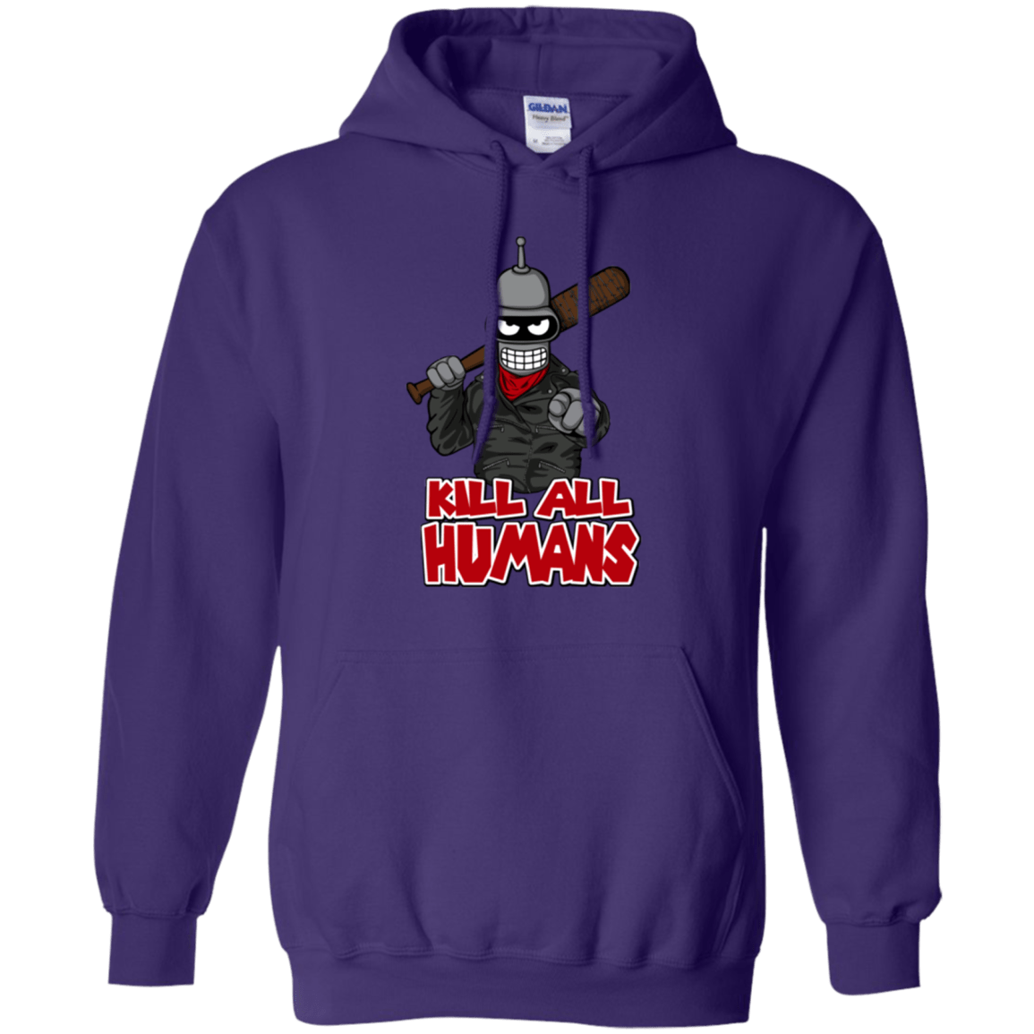 Sweatshirts Purple / Small The Walking Bot Pullover Hoodie