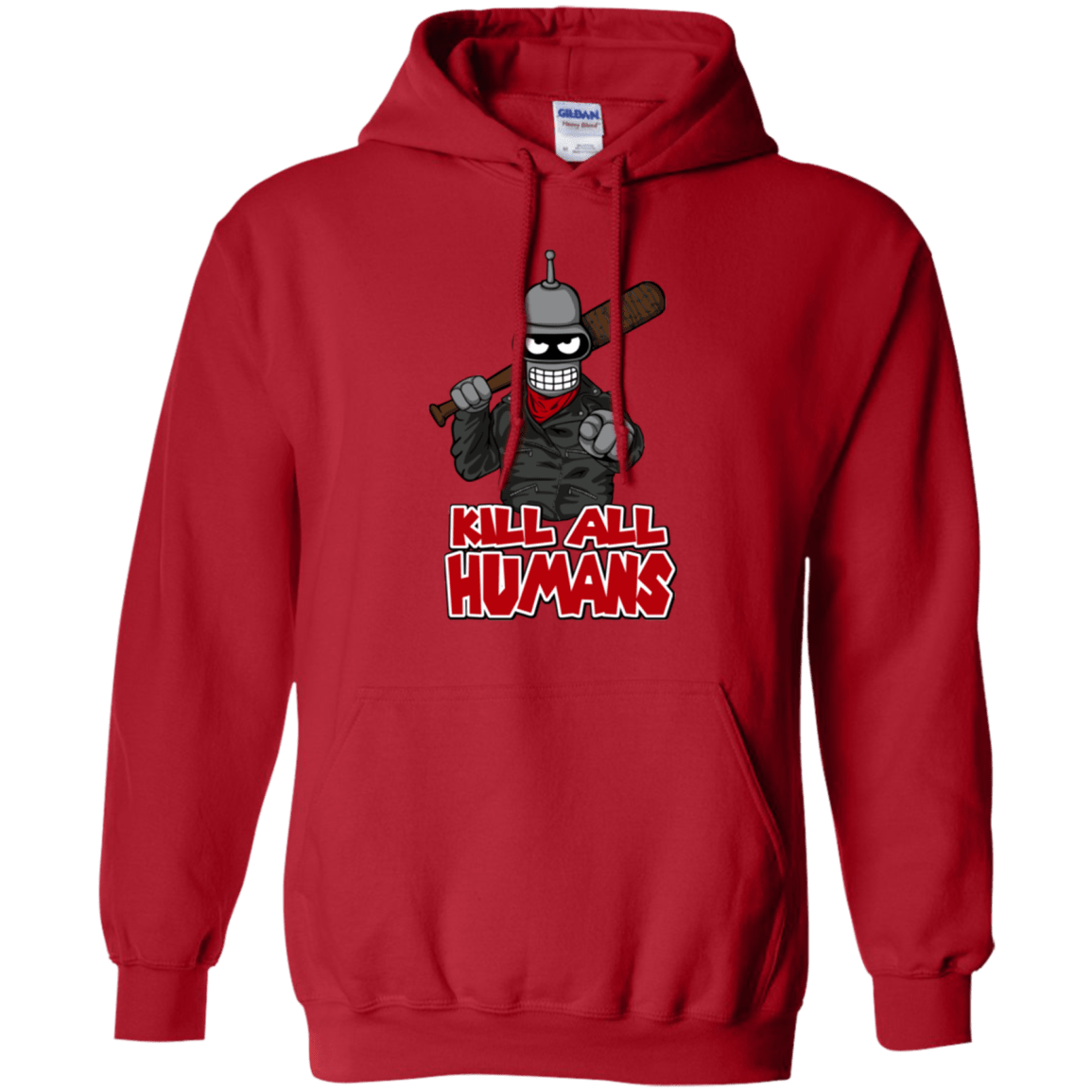 Sweatshirts Red / Small The Walking Bot Pullover Hoodie